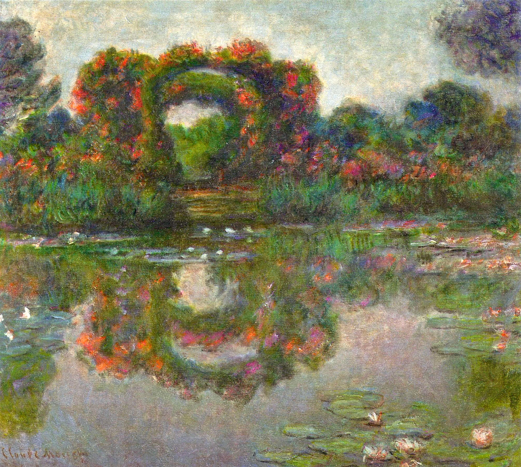 Rose Flowered Arches at Giverny 1913